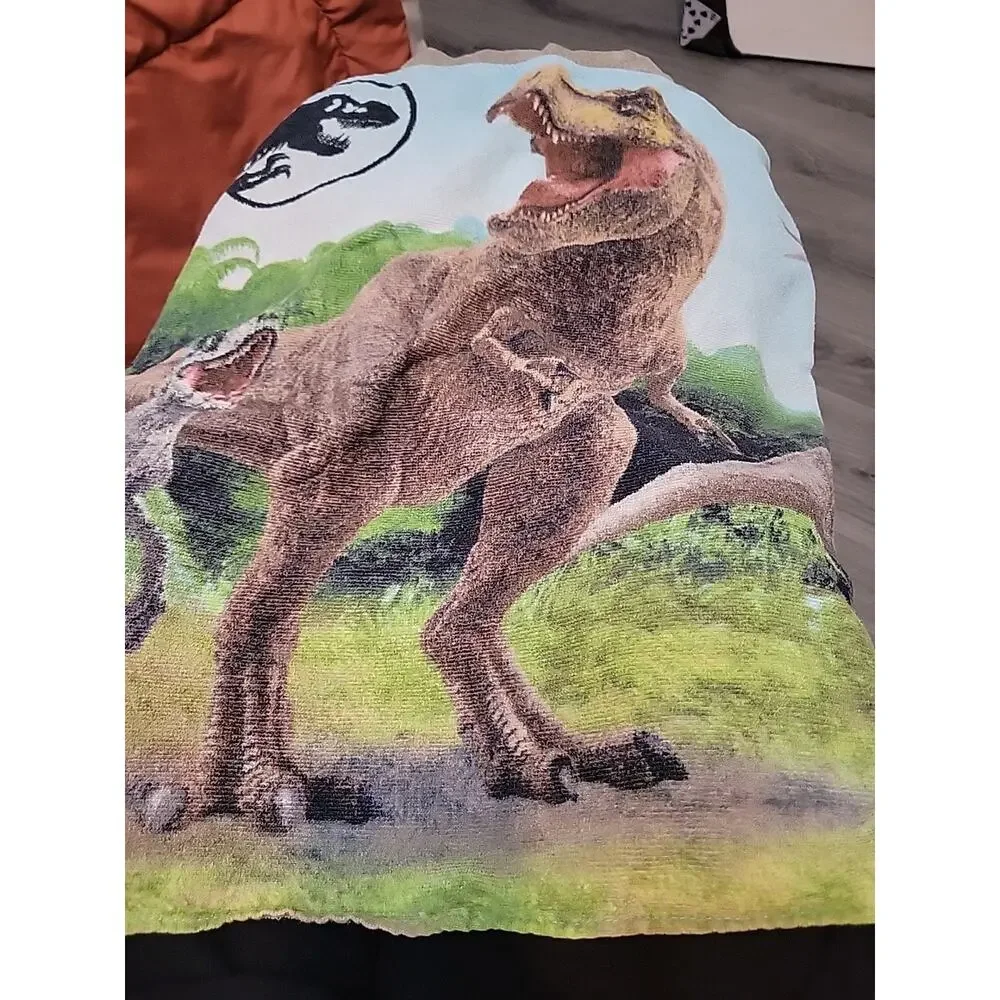 Youth Toddler Jurassic Park Vintage USED Hooded Towel